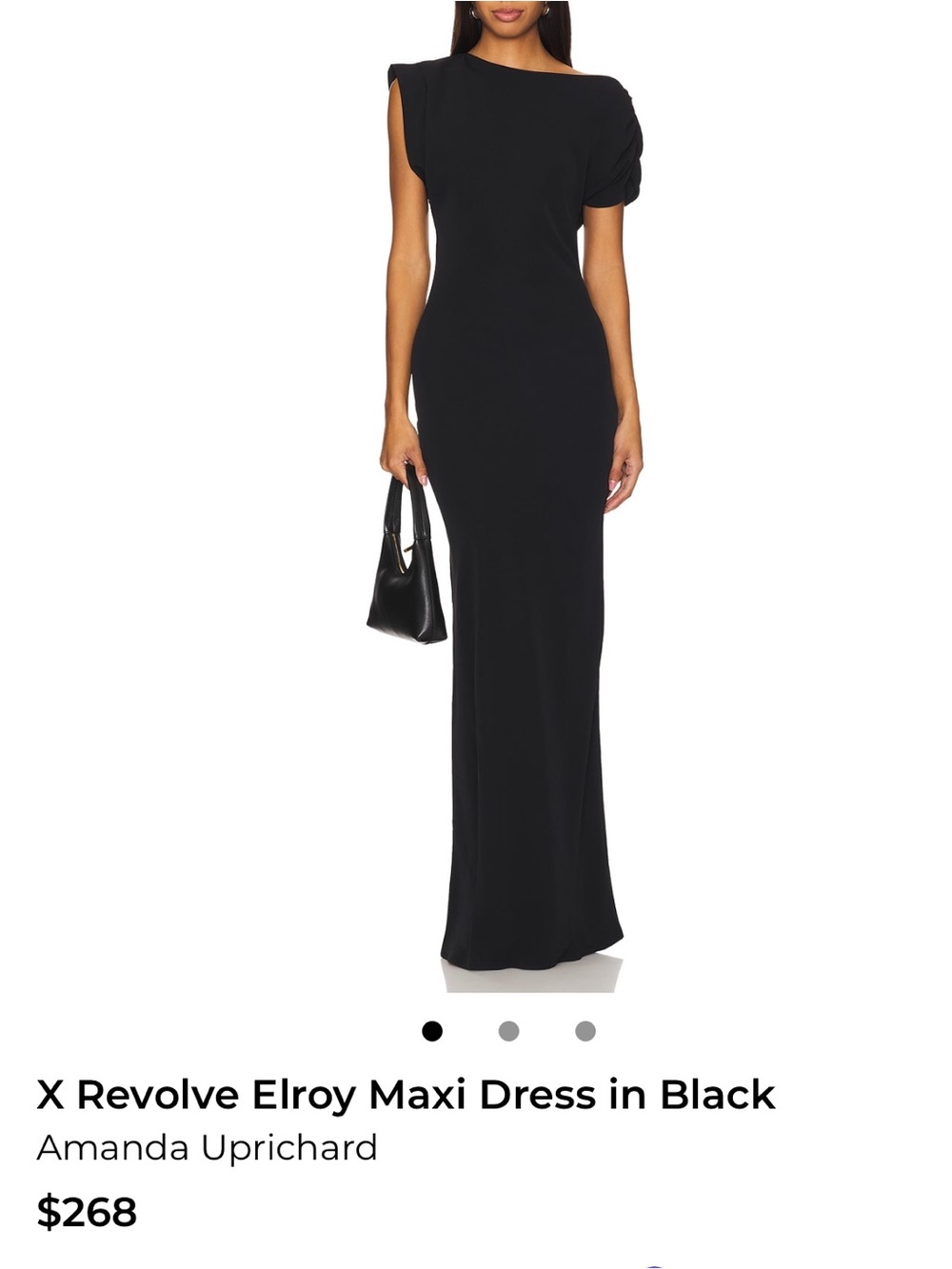 Amanda Uprichard Black Elroy Dress